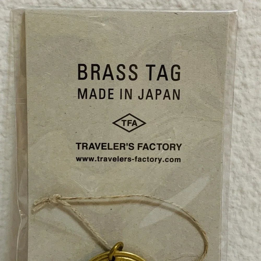Traveler's Factory JAPAN Mt Fuji Notebook Brass Tag Charm NEW